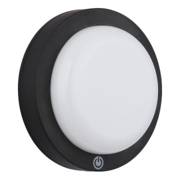 Globo - Aufladbare LED-Touch-Wandleuchte LED/1,2W/3,7V d 15 cm 1800 mAh schwarz