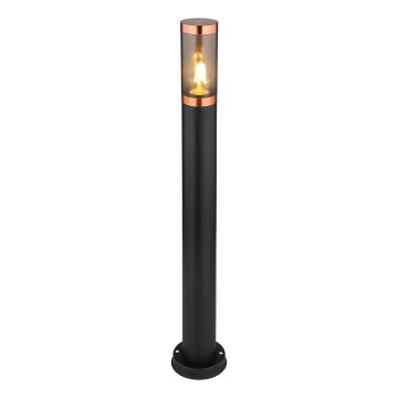 Globo - Außenleuchte 1xE27/23W/230V IP44 80 cm schwarz/kupfern