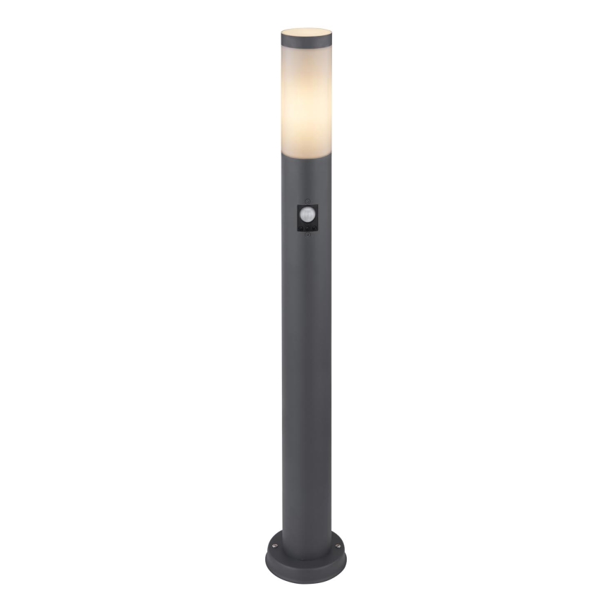 Globo - Auβenleuchte mit Sensor 1xE27/15W/230V IP44 80 cm anthrazit