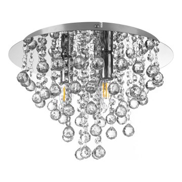 Globo - Deckenleuchte 3xE14/40W/230V d 38 cm glänzendes Chrom