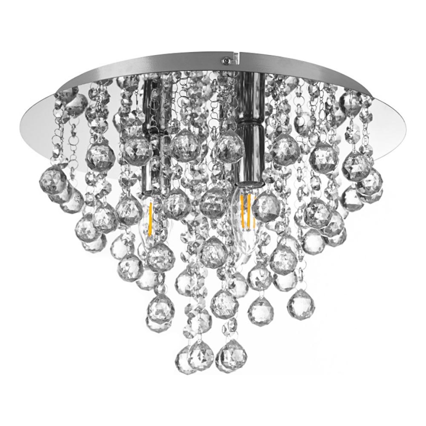 Globo - Deckenleuchte 3xE14/40W/230V d 38 cm glänzendes Chrom