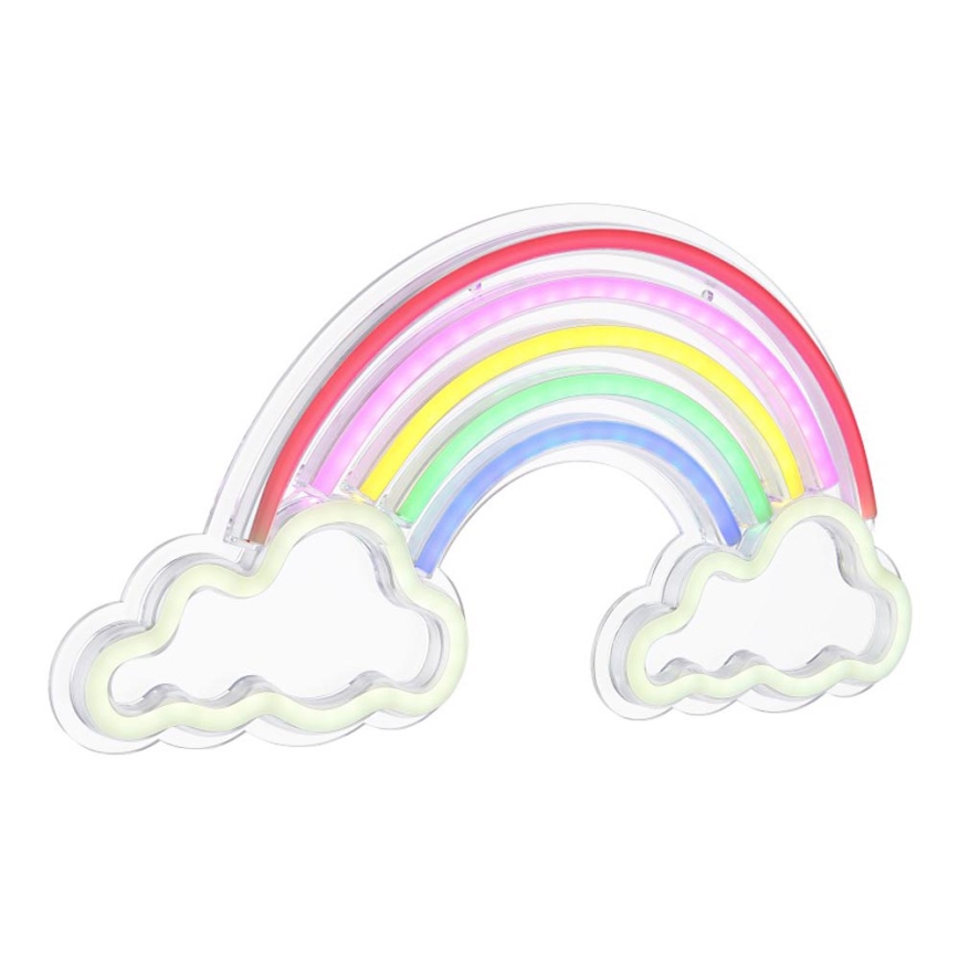 Globo - Décoration murale néon LED/3W/USB arc-en-ciel