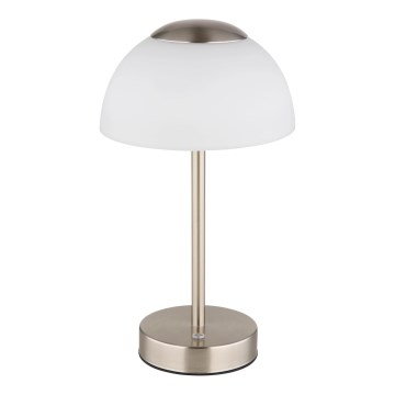 Globo - Dimm- und aufladbare LED-Tischleuchte LED/2,5W/5V 1800mAh 2700K/4000K/6500K matt Chrom