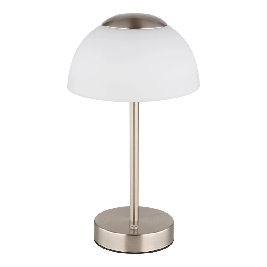 Globo - Dimm- und aufladbare LED-Tischleuchte LED/2,5W/5V 1800mAh 2700K/4000K/6500K matt Chrom