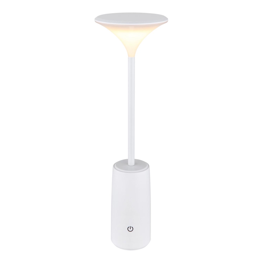 Globo - Dimm- und aufladbare LED-Tischleuchte mit Touch-Funktion LED/1,2W/3,7V 3000K 1500mAh weiß