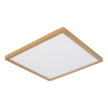 Globo - Dimmbare LED-Deckenleuchte für Badezimmer LED/18W/230V 3000K IP44 29,4x29,4 cm Messing