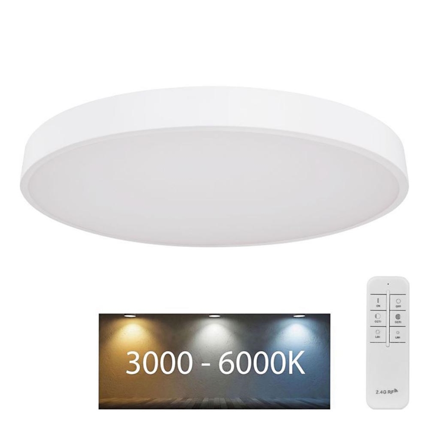 Globo - Dimmbare LED-Deckenleuchte LED/48W/230V 3000-6000K + Fernbedienung