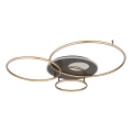 Globo - Dimmbare LED-Deckenleuchte LED/70W/230V 2700-6500K golden + Fernbedienung