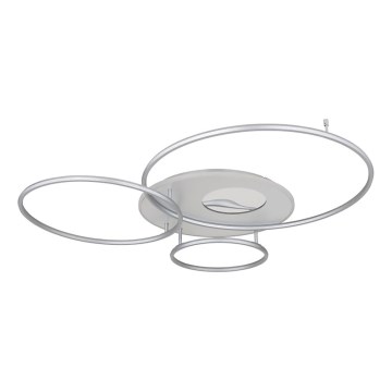 Globo - Dimmbare LED-Deckenleuchte LED/70W/230V 2700-6500K matt Chrom + Fernbedienung