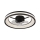 Globo - Dimmbare LED-Deckenleuchte mit Ventilator LED/30W/230V 2700-6500K schwarz + Fernbedienung
