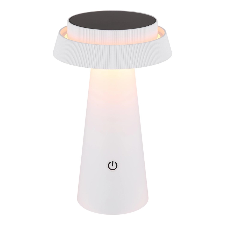 Globo - Dimmbare LED-Solarleuchte mit Touch-Funktion LED/4W/3,7W IP54 weiß