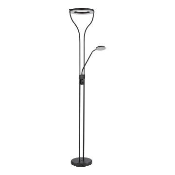 Globo - dimmbare LED-Stehleuchte LED/20W/230V + LED/4W 3000K schwarz