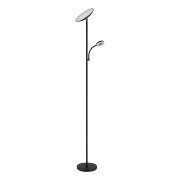 Globo - Dimmbare LED-Stehleuchte LED/20W/230V+ LED/5W 3000/4000/6500K schwarz