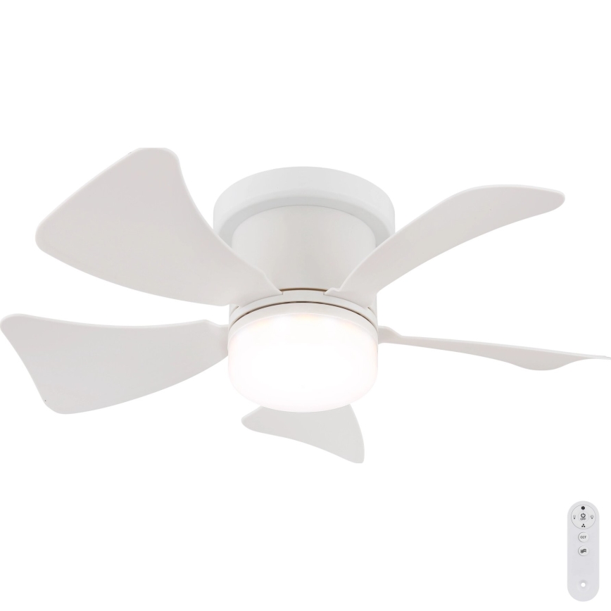 Globo - Dimmbarer LED-Deckenventilator LED/10W/230V 3000-6500K weiß + Fernbedienung
