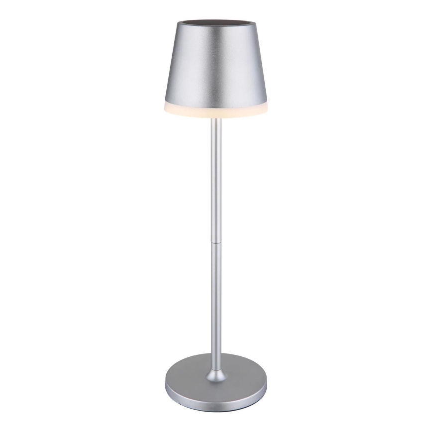 Globo - Éclairage solaire LED/0,6W/3V 3000K IP44 1200 mAh chrome mat