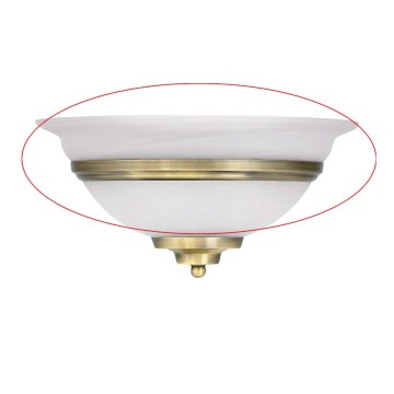 Globo - Ersatzglas für Wandleuchte TOLEDO E27