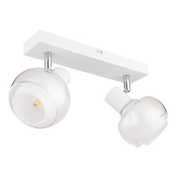 Globo - Faretto 2xE14/40W/230V bianco