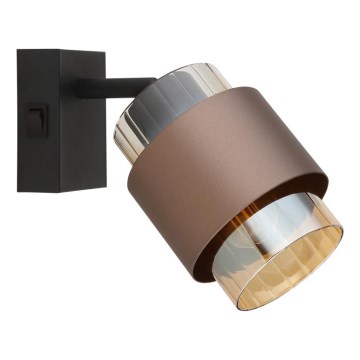 Globo - Faretto da parete 1xE27/40W/230V nero/bronzo