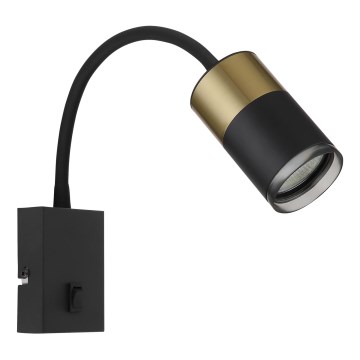 Globo - Faretto da parete 1xGU10/25W/230V nero/oro