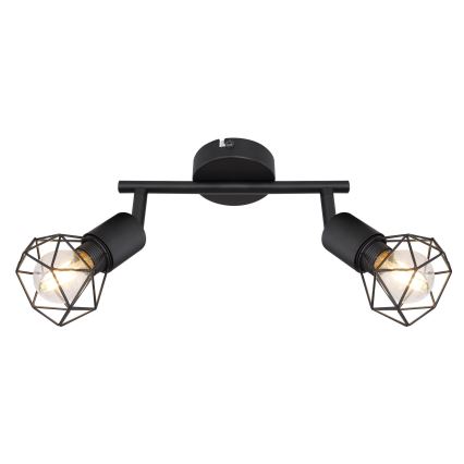 Globo - Faretto LED 2xE14/6W/230V nero