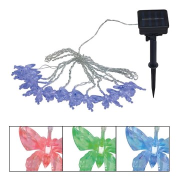 Globo - Guirlande décorative RGB 10xLED/0,06W/3,2V 470 cm IP44