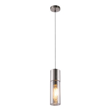 Globo - Hängeleuchte 1xE27/25W/230V d 10,5 cm matt Chrom