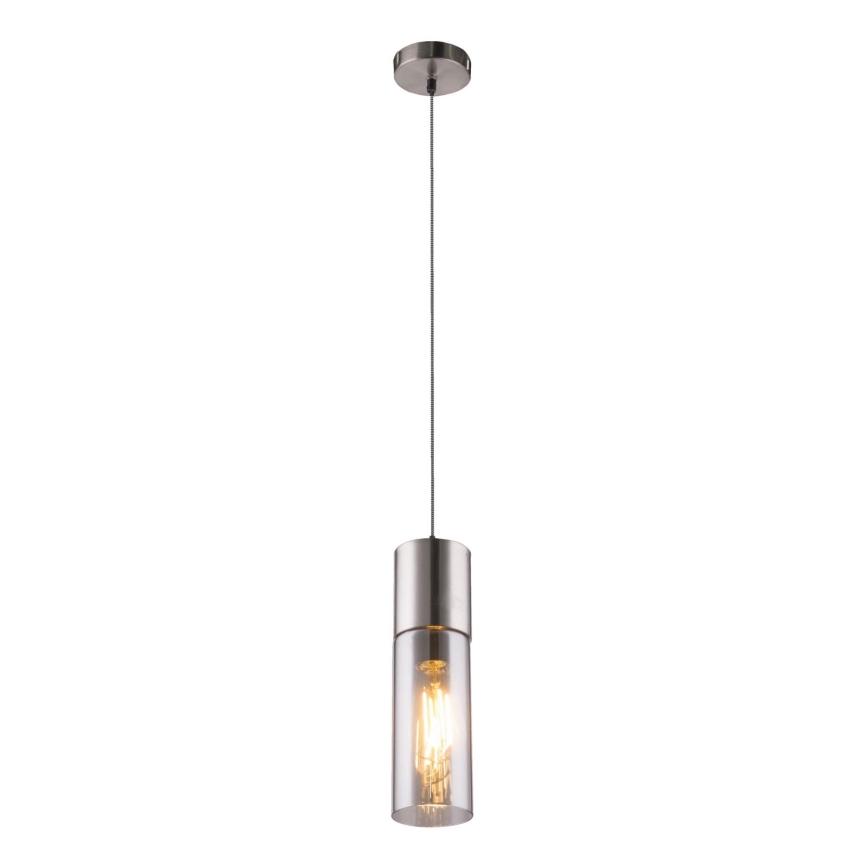Globo - Hängeleuchte 1xE27/25W/230V d 10,5 cm matt Chrom