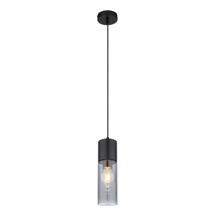Globo - Hängeleuchte 1xE27/25W/230V d 10,5 cm schwarz