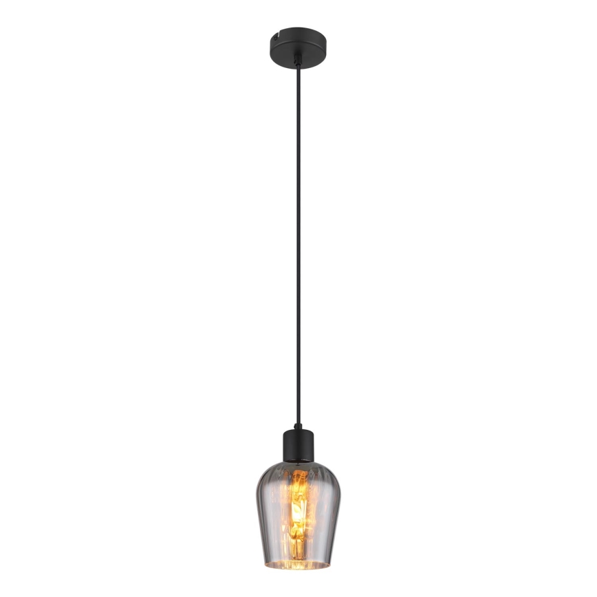 Globo - Hängeleuchte 1xE27/40W/230V d 13,5 cm schwarz