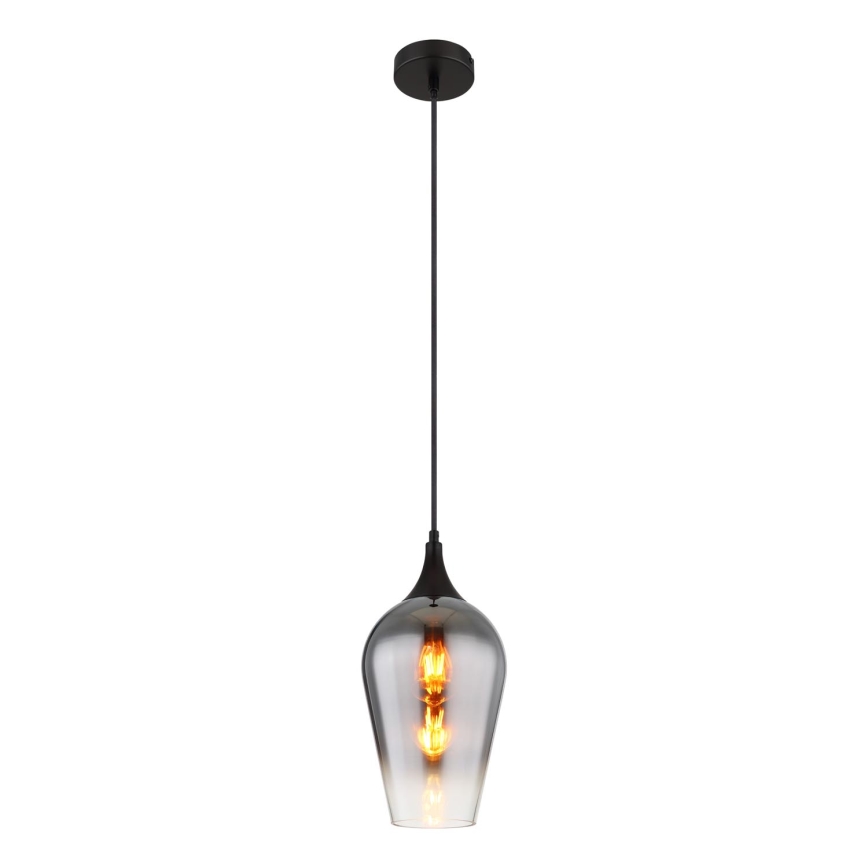 Globo - Hängeleuchte 1xE27/60W/230V d 18 cm schwarz