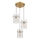 Globo - Hängeleuchte 3xE27/60W/230V d 47 cm golden