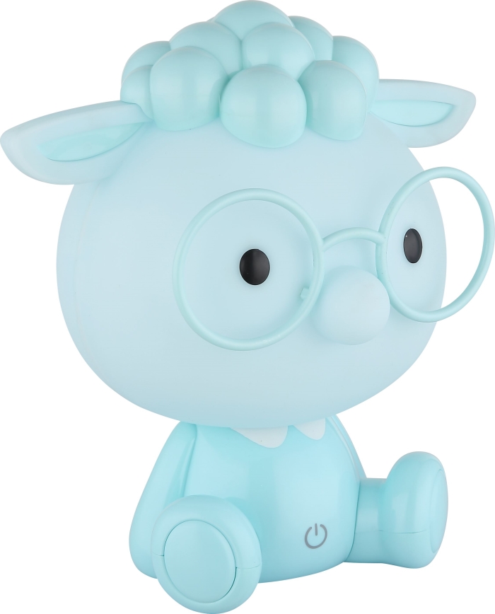 Globo - Kleine aufladbare LED-Kinder-Nachtleuchte mit Dimm-Funktion LED/1W/5V 500 mAh blau