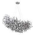 Globo - Kronleuchter an Kabel, 10xE14/40W/230V, silber