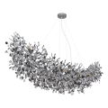 Globo - Kronleuchter an Kabel 16xE14/40W/230V silber