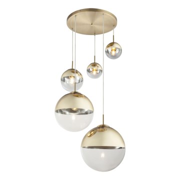 Globo - Kronleuchter an Schnur 5xE27/60W/230V
