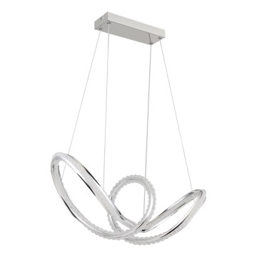 Globo - Lampada a sospensione dimmerabile su cavo LED/45W/230V 2700-6000K cromo lucido + telecomando