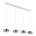 Globo - Lampada a sospensione LED su cavo LED/24W/230V bianco/fumé