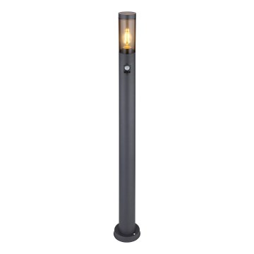 Globo - Lampada da esterno con sensore 1xE27/15W/230V IP44 110 cm nero