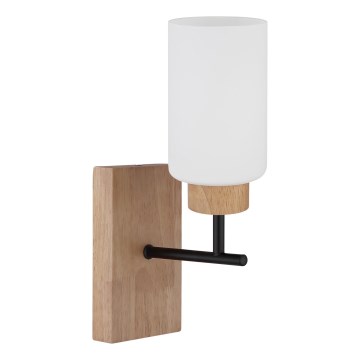 Globo - Lampada da parete 1xE27/60W/230V rovere/bianco