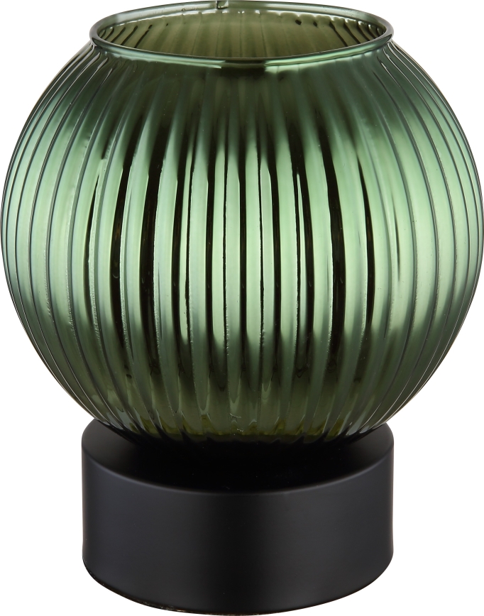 Globo - Lampada da tavolo 1xE27/25W/230V diametro 15 cm verde