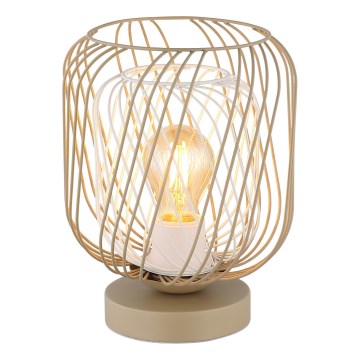 Globo - Lampada da tavolo 1xE27/40W/230V beige/bianco