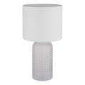 Globo - Lampada da tavolo 1xE27/60W/230V bianco