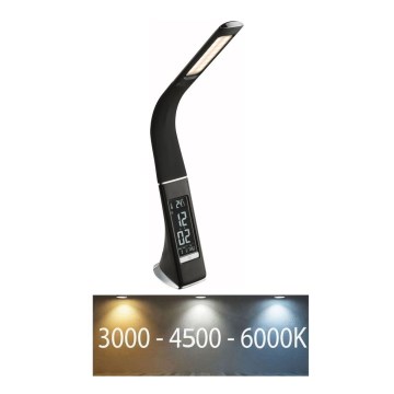 Globo - Lampada da tavolo dimmerabile a touch con display LED/6,5W/230V 3000/4500/5800K nero