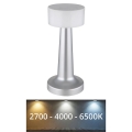 Globo - Lampada da tavolo LED dimmerabile con funzione Touch LED/1W/3,7V 2700K/4000K/6500K 800 mAh USB cromo opaco
