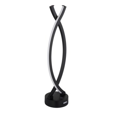 Globo - Lampada da tavolo LED dimmerabile con funzione Touch LED/1W/3,7V 3000K 1800 mAh USB nero