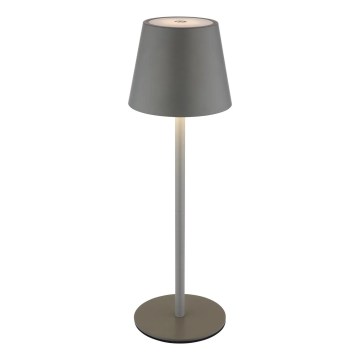 Globo - Lampada da tavolo ricaricabile a LED dimmerabile a sfioramento per esterni 3 in 1 LED/3W/5V 3000/4000/5000K IP54 1800 mAh grigio