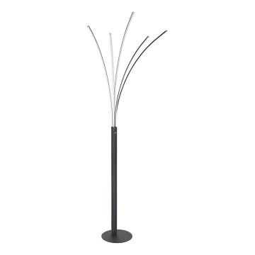 Globo - Lampada da terra dimmerabile con touch, LED 36W, 230V, nera
