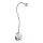 Globo - Lampada flessibile a LED 3W/230V, cromo lucido