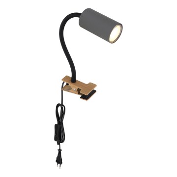Globo - Lampada flessibile con clip 1xGU10/25W/230V grigio/marrone