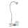 Globo - Lampada LED flessibile con clip, 3W/230V, cromo opaco